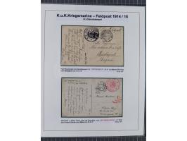 1901/18, Kriegsmarine Schiffspost, reichhaltige Ausstellungs-Sammlung mit über 80 Briefen und Karten, bessere Stücke dabei mi