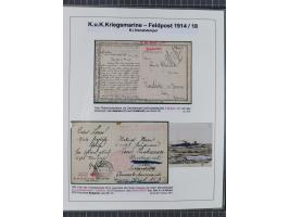 1901/18, Kriegsmarine Schiffspost, reichhaltige Ausstellungs-Sammlung mit über 80 Briefen und Karten, bessere Stücke dabei mi