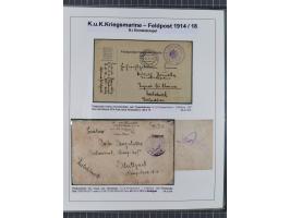 1901/18, Kriegsmarine Schiffspost, reichhaltige Ausstellungs-Sammlung mit über 80 Briefen und Karten, bessere Stücke dabei mi