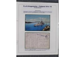 1901/18, Kriegsmarine Schiffspost, reichhaltige Ausstellungs-Sammlung mit über 80 Briefen und Karten, bessere Stücke dabei mi