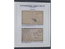 1901/18, Kriegsmarine Schiffspost, reichhaltige Ausstellungs-Sammlung mit über 80 Briefen und Karten, bessere Stücke dabei mi