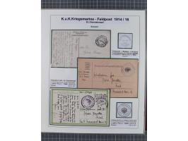 1901/18, Kriegsmarine Schiffspost, reichhaltige Ausstellungs-Sammlung mit über 80 Briefen und Karten, bessere Stücke dabei mi