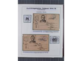 1901/18, Kriegsmarine Schiffspost, reichhaltige Ausstellungs-Sammlung mit über 80 Briefen und Karten, bessere Stücke dabei mi