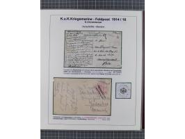 1901/18, Kriegsmarine Schiffspost, reichhaltige Ausstellungs-Sammlung mit über 80 Briefen und Karten, bessere Stücke dabei mi