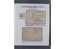 1901/18, Kriegsmarine Schiffspost, reichhaltige Ausstellungs-Sammlung mit über 80 Briefen und Karten, bessere Stücke dabei mi