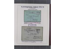 1901/18, Kriegsmarine Schiffspost, reichhaltige Ausstellungs-Sammlung mit über 80 Briefen und Karten, bessere Stücke dabei mi
