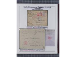 1901/18, Kriegsmarine Schiffspost, reichhaltige Ausstellungs-Sammlung mit über 80 Briefen und Karten, bessere Stücke dabei mi