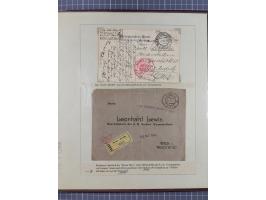 1901/18, Kriegsmarine Schiffspost, reichhaltige Ausstellungs-Sammlung mit über 80 Briefen und Karten, bessere Stücke dabei mi