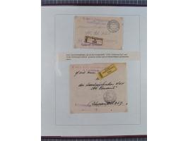 1901/18, Kriegsmarine Schiffspost, reichhaltige Ausstellungs-Sammlung mit über 80 Briefen und Karten, bessere Stücke dabei mi