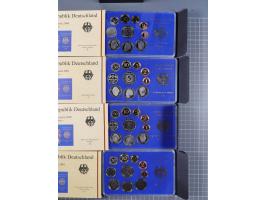 BRD: 2000/01, Kurmünzensätze aller 5 Prägestätten, Spiegelglanz