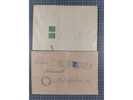 1948, über 120 Briefe und Karten mit Band/Netz-Frankaturen inkl. vieler Einzel- und Mehrfachfrankaturen, dabei bessere Franka
