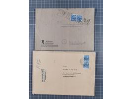 1948, über 120 Briefe und Karten mit Band/Netz-Frankaturen inkl. vieler Einzel- und Mehrfachfrankaturen, dabei bessere Franka