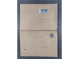 1948, über 120 Briefe und Karten mit Band/Netz-Frankaturen inkl. vieler Einzel- und Mehrfachfrankaturen, dabei bessere Franka