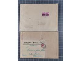 1948, über 120 Briefe und Karten mit Band/Netz-Frankaturen inkl. vieler Einzel- und Mehrfachfrankaturen, dabei bessere Franka