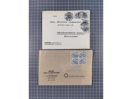 1948, über 120 Briefe und Karten mit Band/Netz-Frankaturen inkl. vieler Einzel- und Mehrfachfrankaturen, dabei bessere Franka