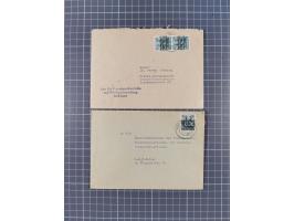 1948, über 120 Briefe und Karten mit Band/Netz-Frankaturen inkl. vieler Einzel- und Mehrfachfrankaturen, dabei bessere Franka