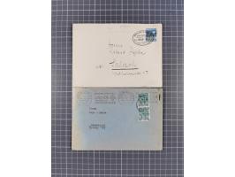 1948, über 120 Briefe und Karten mit Band/Netz-Frankaturen inkl. vieler Einzel- und Mehrfachfrankaturen, dabei bessere Franka