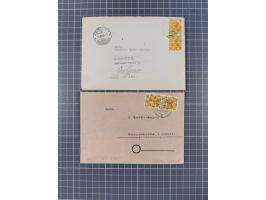 1948, über 120 Briefe und Karten mit Band/Netz-Frankaturen inkl. vieler Einzel- und Mehrfachfrankaturen, dabei bessere Franka