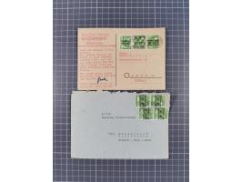 1948, über 120 Briefe und Karten mit Band/Netz-Frankaturen inkl. vieler Einzel- und Mehrfachfrankaturen, dabei bessere Franka