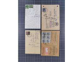 1948, über 120 Briefe und Karten mit Band/Netz-Frankaturen inkl. vieler Einzel- und Mehrfachfrankaturen, dabei bessere Franka