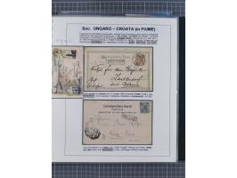 1869/1915, reichhaltige Schiffspost-Sammlung mit über 60 Briefen und Karten, inklusive Ungarn-Kroatien, viele interessante St