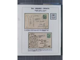 1869/1915, reichhaltige Schiffspost-Sammlung mit über 60 Briefen und Karten, inklusive Ungarn-Kroatien, viele interessante St