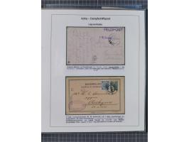 1869/1915, reichhaltige Schiffspost-Sammlung mit über 60 Briefen und Karten, inklusive Ungarn-Kroatien, viele interessante St