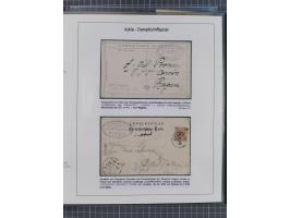 1869/1915, reichhaltige Schiffspost-Sammlung mit über 60 Briefen und Karten, inklusive Ungarn-Kroatien, viele interessante St