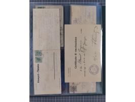 1869/1915, reichhaltige Schiffspost-Sammlung mit über 60 Briefen und Karten, inklusive Ungarn-Kroatien, viele interessante St