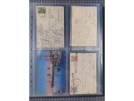 1869/1915, reichhaltige Schiffspost-Sammlung mit über 60 Briefen und Karten, inklusive Ungarn-Kroatien, viele interessante St