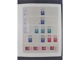 1951/2020, postfrische Sammlung “ Dauerserien Eckrandstücke”, ab Posthornsatz kpl. unsigniert und ungefaltet, einwandfrei (FA