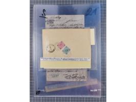 1850/1914, kleine gestempelte Partie mit 16 Briefen und Karten, dabei bessere Stücke mit u.a. Mi.-Nr. 3X (gefaltet) mit “LEOB