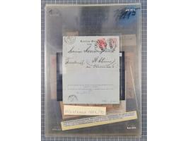 1850/1914, kleine gestempelte Partie mit 16 Briefen und Karten, dabei bessere Stücke mit u.a. Mi.-Nr. 3X (gefaltet) mit “LEOB