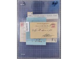 1850/1914, kleine gestempelte Partie mit 16 Briefen und Karten, dabei bessere Stücke mit u.a. Mi.-Nr. 3X (gefaltet) mit “LEOB