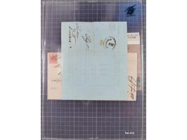 1850/1914, kleine gestempelte Partie mit 16 Briefen und Karten, dabei bessere Stücke mit u.a. Mi.-Nr. 3X (gefaltet) mit “LEOB