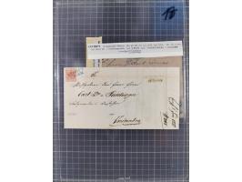 1850/1914, kleine gestempelte Partie mit 16 Briefen und Karten, dabei bessere Stücke mit u.a. Mi.-Nr. 3X (gefaltet) mit “LEOB
