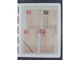 1880, Collection of 9 different postal stationeries unused and 2 used ‘Carte-Telegramme Tubes Pneumatiques’, plus four comple