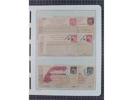 1880, Collection of 9 different postal stationeries unused and 2 used ‘Carte-Telegramme Tubes Pneumatiques’, plus four comple