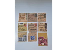 1946/47, interessanter Sammlungsposten mit über 100 Paketkarten mit vielen Einzel- und Mehrfachfrankaturen, interessanten Ver