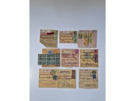 1946/47, interessanter Sammlungsposten mit über 100 Paketkarten mit vielen Einzel- und Mehrfachfrankaturen, interessanten Ver