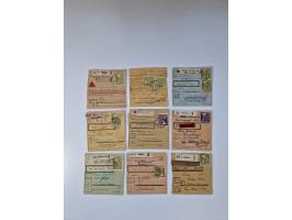 1946/47, interessanter Sammlungsposten mit über 100 Paketkarten mit vielen Einzel- und Mehrfachfrankaturen, interessanten Ver