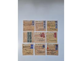 1946/47, interessanter Sammlungsposten mit über 100 Paketkarten mit vielen Einzel- und Mehrfachfrankaturen, interessanten Ver
