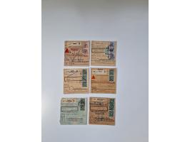 1946/47, interessanter Sammlungsposten mit über 100 Paketkarten mit vielen Einzel- und Mehrfachfrankaturen, interessanten Ver