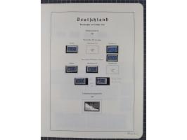 1948, Partie auf drei Blättern und Steckkarten mit unterschiedlichen Zähnungen und Wasserzeichen, einige Einheiten und Randst