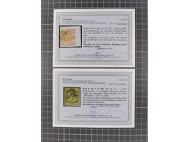 1860/67, 7 ungebrauchte und gestempelte Werte, dabei Mi. 3a und 10b, teils etwas fehlerhaft, aber insgesamt sehr sauber, jede