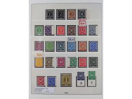 1945/49, postfrische in den Hauptnummern komplette Sammlungen Alliierte Besetzung und Bizone, dabei u.a. Mi.-Nr. A IX/II und 
