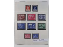 1945/49, postfrische in den Hauptnummern komplette Sammlungen Alliierte Besetzung und Bizone, dabei u.a. Mi.-Nr. A IX/II und 