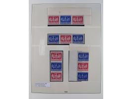 1945/49, postfrische in den Hauptnummern komplette Sammlungen Alliierte Besetzung und Bizone, dabei u.a. Mi.-Nr. A IX/II und 