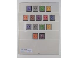 1945/49, postfrische in den Hauptnummern komplette Sammlungen Alliierte Besetzung und Bizone, dabei u.a. Mi.-Nr. A IX/II und 