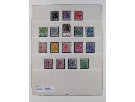 1945/49, postfrische in den Hauptnummern komplette Sammlungen Alliierte Besetzung und Bizone, dabei u.a. Mi.-Nr. A IX/II und 